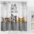 thumbnail image 3 of Cortina de ducha LB Hello Sweet Cheeks Farmhouse 180 x 180 cm, 3 of 9