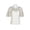 White, variant on Adrianna Papell Crew Neck Bell Sleeve Zipper Back Illusion Embroidered Crepe Top-IVORY / 0