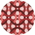 thumbnail image 1 of Ahgly Company Machine Washable Indoor Round Transitional Light Coral Pink Area Rugs, 4' Round, 1 of 7