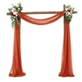 thumbnail image 1 of Wedding Arch Drapery Curtains In The Background Chiffon Fabric Shade Cloth Party Monolithic Wedding Decoration, 1 of 8