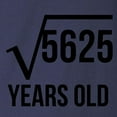 thumbnail image 3 of CafePress - 75 Years Old Square Root Long Sleeve T Shirt - Long Sleeve Dark T-Shirt, 3 of 4