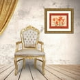 thumbnail image 3 of Brent, Paul 18x15 Gold Ornate Wood Framed with Double Matting Museum Art Print Titled - Linen Scroll Amaryllis, 3 of 4