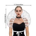 thumbnail image 2 of Gothic Lace Stand Up Collar Baroque Standing Queen Collar Victorian Collar Vampire Collar Halloween Accessories, 2 of 7