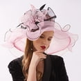 thumbnail image 2 of Tea Party Hat Easter Women Fascinator Hat Floral Tea Party Wedding Hat, 2 of 5