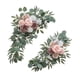 thumbnail image 3 of 2 piezas de arco de flores artificiales para boda, decoración de flores, telón de fondo para centros de mesa, caballete, al aire libre, 3 of 9