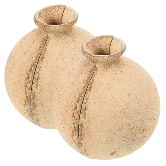 Homoyoyo Drawing Flower Bottle Light Yellow Wood for DIY Home and Office Decor