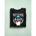 thumbnail image 3 of Yacht Club Social Penguin Design – Nautical Charm Women's Sweatshirt, 3 of 4