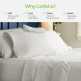 thumbnail image 6 of Cariloha Aloha Soft 4-Piece Sheet Set | Coastal Pine | King | Made from 100% Viscose derived from Bamboo |, 6 of 6