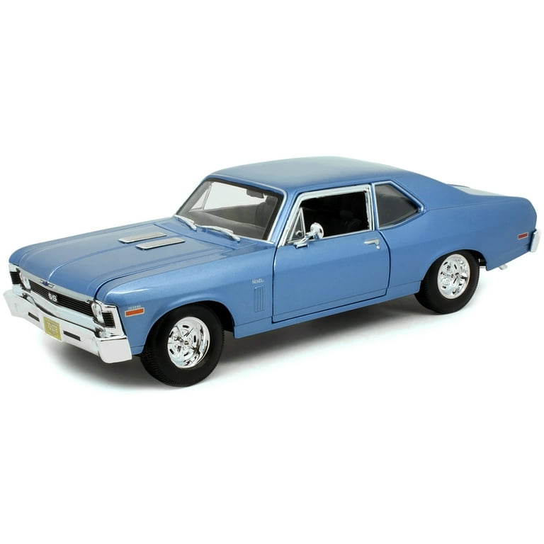 1970 Chevrolet Nova Ss Coupe Blue 1/24 Diecast Model Car By Maisto : Target