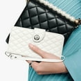 thumbnail image 7 of for Google Pixel 8a Wallet Case, Elegant Card Holder Cash Slot PU Leather Kickstand Wrist Strap Wallet Shockproof Protective Flip Women Girls Case Cover for Google Pixel 8a, White, 7 of 7