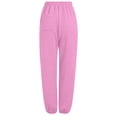thumbnail image 6 of Kiijoy Girls Jogger Sweatpants Casual Active Relaxed Pants Trousers, Pink, Sizes 4-15, 6 of 6
