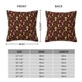 thumbnail image 2 of Pofeuu Woodland Mushroom with Flowers and Berries Print Double-sided plush pillowcase Square Throw Pillow Covers Pillows Cover for Living Room Bedroom Sofa Couch Cushion Cover（No pillow core）-26"x26", 2 of 7
