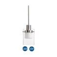 thumbnail image 5 of Progress Lighting Moderna 1-Light Pendant, Brushed Nickel, Clear Outer Glass, Etched White Inner Glass, 5 of 7