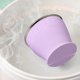 thumbnail image 4 of Vaso de agua plegable de silicona de 200 ml con tapa y cuerda colgante, vaso portátil para viajes y campamentos para bebidas calientes y frías, verde, azul, rosa, morado, 4 of 5