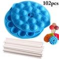 thumbnail image 2 of 2PCS Lollipop Mold Silicone Universal Candy Mold with 100PCS Lollipop Stick, 2 of 10