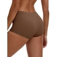 thumbnail image 3 of INSPIRE CHIC Women's High Waist Seamless Boyshorts Elastic Waistband Ice Silk Breathable Comfy Shorts S Dark Brown, 3 of 4