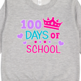 thumbnail image 3 of Inktastic 100 Days of School in Pink and Purple with Crown Toddler Sweatshirt, 3 of 4