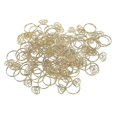 thumbnail image 2 of 80pcs Ring Shape Paper Clips Rustproof Multifunction Multifunction with Clear Box for Office School Gold, 2 of 5