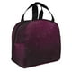 thumbnail image 2 of Easygdp Dark Purple Glitter Bolsa Térmica Premium - Tela Oxford Impermeable, Gran Capacidad, Bolsillo Frontal, Unisex para Trabajo, Escuela, Actividades al Aire Libre y Picnics, 2 of 8