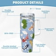 thumbnail image 5 of Bingfone Colorful Koi Fish for 40 Oz Stainless Steel Travel Mug Double Wall Water Coffee Cup for Home,Office, Outdoor Works Great for Ice Drinks and Hot Beverage, 5 of 8