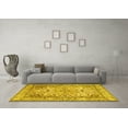 thumbnail image 3 of Ahgly Company Machine Washable Indoor Rectangle Persian Yellow Traditional Area Rugs, 7' x 10', 3 of 4