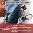 thumbnail image 2 of H7 Headlight Light Socket Wiring for Fiat 500 2007-2025 No.51787491/51787492 Lamp Bulb Pigtail Connector Harness Heat Shrink Tubing, 2 of 7