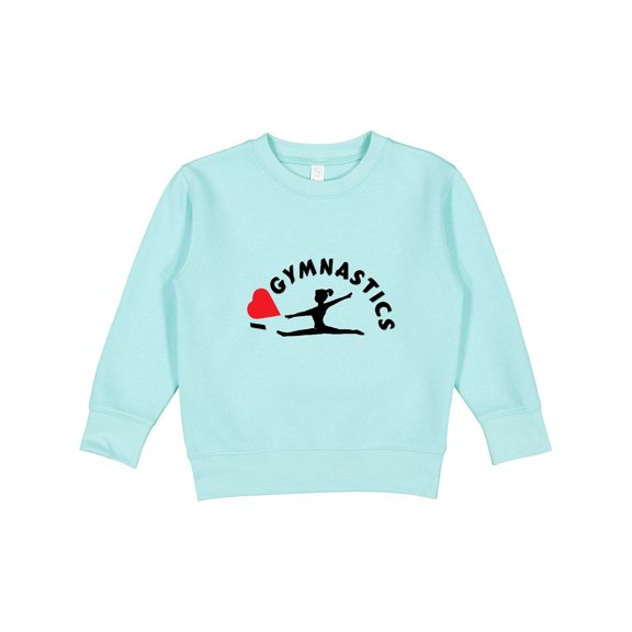 Inktastic I Love Gymnastics Toddler Sweatshirt