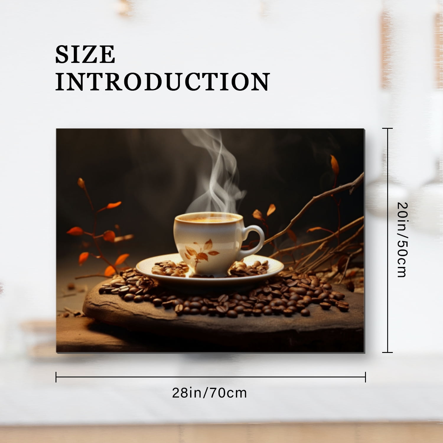 Glasstop Stove Covers, Coffee on the Table Print Heat Resistant Stove Top Cover, Non-slip Washable Square Countertop Mat for Kitchen RV (28×20 Inch)