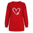 thumbnail image 7 of Dyegold Woman Sweatshirt Ladies Heart Print Graphic Pull Over Sweaters Womens Fall Tops For Women 2023 Trendy Fall Outfits Oversized ​Halloween ​Plain Sweatshirt Women ​Get It Today, 7 of 7