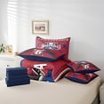 thumbnail image 3 of Erosebridal Baseball 7 Pieces Bedding Set Sports Twin Comforter Set with Sheets Ball Game Decor Baseball Team Bed in a Bag Bed Set Sports,Philadelphia, 3 of 5