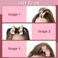 thumbnail image 5 of 6Pcs Volumizing Hair Root Clip - DIY Fluffy Clamps Rollers Hair Styling Tool -Natural Fluffy Hair Curlers Rollers Clips - Self Grip Volume Hair Root Clip for Women,Easy to Carry for Women Girls, 5 of 8