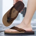 thumbnail image 2 of Wyzesi Slippers for Men with Arch Support foreign Trade Flip Flops for Men Beach Slippers for Men Summer Non External Wearing with Toe Christmas Slippers for Men, 2 of 5
