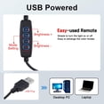thumbnail image 4 of LED Video Light Kit, Studio Dimmable Photography Lighting Set with 4pcs Shading Board, USB Plug, 63 Inch Tripod, Three Modes, Ideal for Indoor Video Recording, Game Streaming, Parties ≤36V, 4 of 7