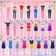 thumbnail image 4 of Cfowner 135 Pack Handmade Doll Clothes Including Princess Gowns, Fashion Dresses, Slip Dresses, Top, Pants, Jumpsuit, Swimsuits, Shoes, Hangers, Accessories for 11.5 inch Doll, 4 of 7