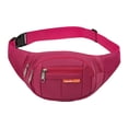 thumbnail image 2 of Riñonera para correr, riñonera para correr, riñonera duradera ajustable para senderismo, riñonera para acampar, trotar, entrenamiento al aire libre Rosa, 2 of 8
