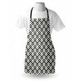 thumbnail image 3 of Geometric Apron Diamond Line Pattern with Abstract Monochrome Display Persian Influences, Unisex Kitchen Bib Apron with Adjustable Neck for Cooking Baking Gardening, Charcoal Grey White, by Ambesonne, 3 of 3