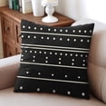 thumbnail image 4 of Black and White Geometric Throw Pillow Covers,Farmhouse Minimalism Throw Pillow Covers 20"x20", Set Of 2, Linen Study Sofa Cushion Cover Indoor Living Room Home Decor, 4 of 7