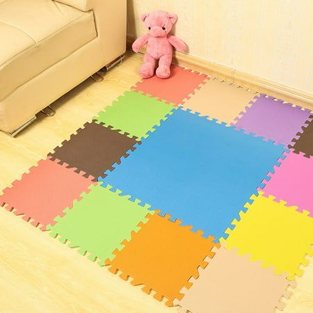 Gym Foam Floor Kids Foam Mat Purple 8 Pcs Eva Foam Floor Exercise