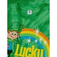 thumbnail image 2 of Tee Luv Lucky Charms Cereal Leprechaun Mascot Tie Dye T-Shirt (Men's) (XXL), 2 of 4