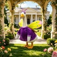 thumbnail image 4 of Sruoe Porch Goose Outfits, Porch Goose Clothes, 23 Inch Cement Goose Clothes Dress, Duck Clothes for Spring Easter Holiday Outdoor Garden Yard Lawn Patio Statue Decor, 4 of 8