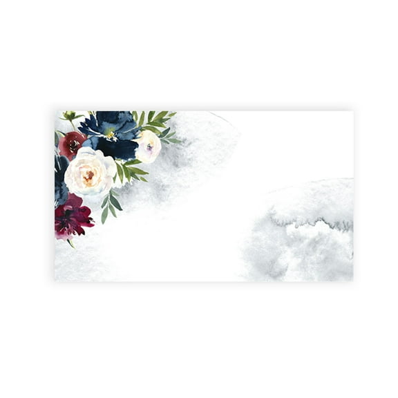 Koyal Wholesale Modern Rustic Florals Place Cards for Wedding Party Tables, Seating Place Cards for Holders, 60 Pack