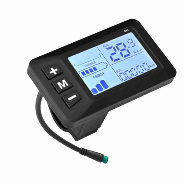 Bike 5-Pin LCD Speed Display Waterproof Design Multi Voltage Support 24V/36V/48V Electric Scooter Accelerator