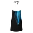thumbnail image 4 of Dress for Summer Women's Summer Fashion Printed Sleeveless Suspenders Pullover Ladies Dress Sky Blue M, 4 of 5