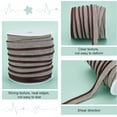 thumbnail image 3 of 1set 25 Yards Book Binding Headbands 1/2 Inch/14mm Book Endbands Flat Book Binding Ribbon Bookmaking Headbands for Beginners Bookbinding Book Decor Repairing Coconut Brown, 3 of 9