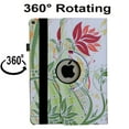 thumbnail image 3 of JYtrend Case for 2021 iPad 10.2 inch, for iPad 9th generation, Rotating Stand Smart Magnetic Auto Wake up/Sleep Cover for Model A2602 A2603 A2604 A2605 MK2L3LL/A MK2P3LL/A MK673LL/A (Green Flower), 3 of 8