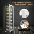 thumbnail image 5 of Lanbopro 164 Bottles 24 inch Width Single Zone Wine Cooler in Seamless Stainless Steel, 5 of 10
