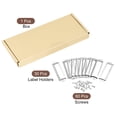 thumbnail image 3 of Unique Bargains 60x17mm Drawer Tag Label Metal Label Holder File Tag Frames Silver Tone 30 Pack, 3 of 6