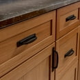 thumbnail image 6 of Liberty P28197K-FB 4" Ironcraft Pull w/ Backplate Cabinet Pull Matte Black 5 Pk, 6 of 6