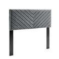 thumbnail image 1 of Modway Alyson Angular Channel Tufted Performance Velvet Full/Queen Headboard in Charcoal, 1 of 2