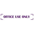 thumbnail image 1 of Printtoo Office Use Only Self Inking Rubber Stamp Pre-Inked Office Stamp- Home Office Business Stationery, Purple- 42 x 9 mm, 1 of 7